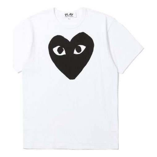COMME des GARCONS PLAY Black Heart T-Shirt 'White' AZ-T070-051-1