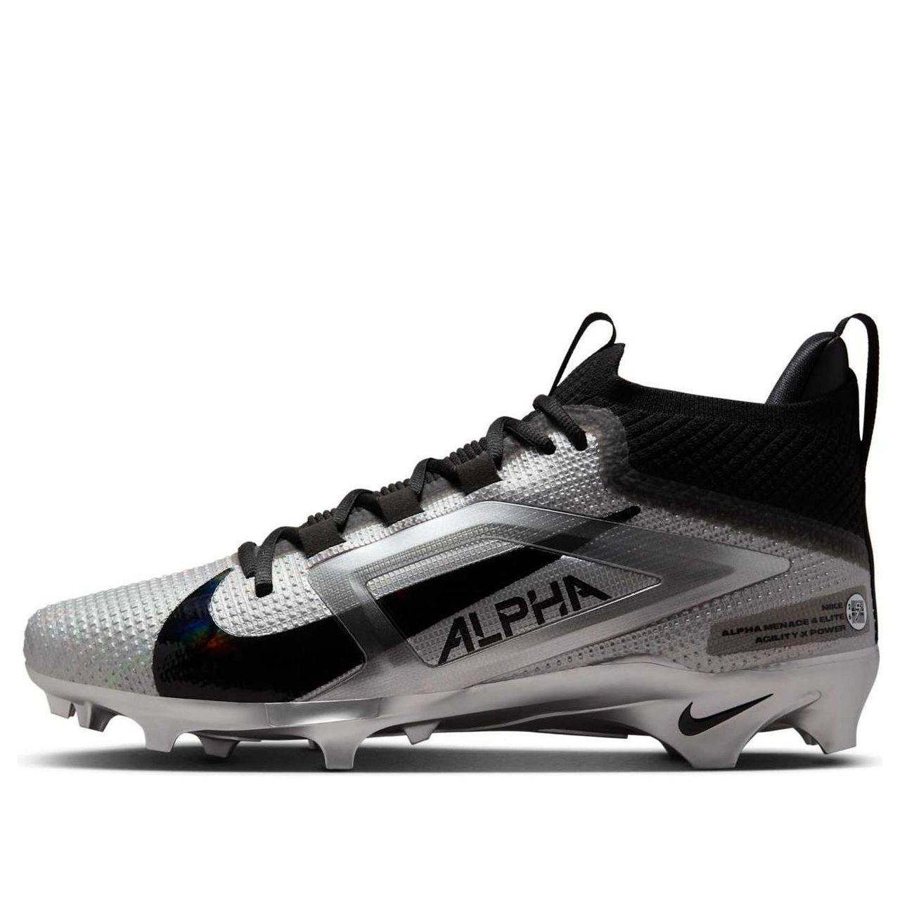 Nike x Saquon Barkley Alpha Menace 4 Elite 'Metallic Silver' IF0112-001