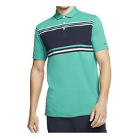 NikeDRI-FIT PLAYER Stripe Golf lapel Short Sleeve Polo Shirt Green BV0471-370
