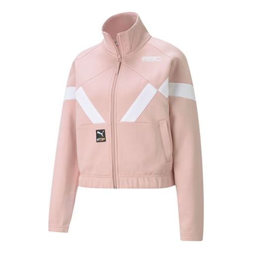 (WMNS) PUMA Pi Dblknit Logo Printing Jacket Pink 531347-15