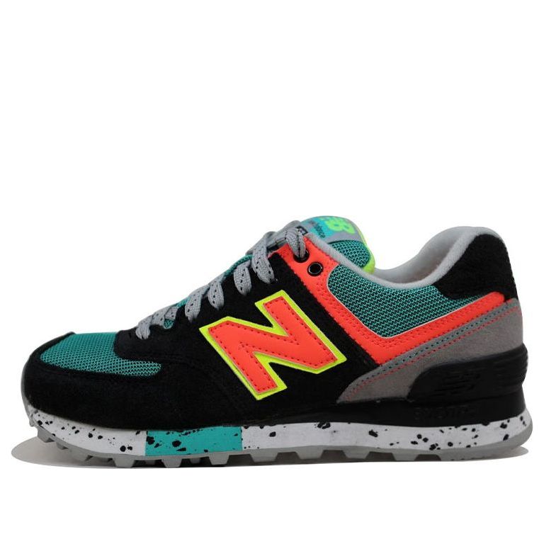 (WMNS) New Balance 574 'Black Neon Orange' WL574OBD