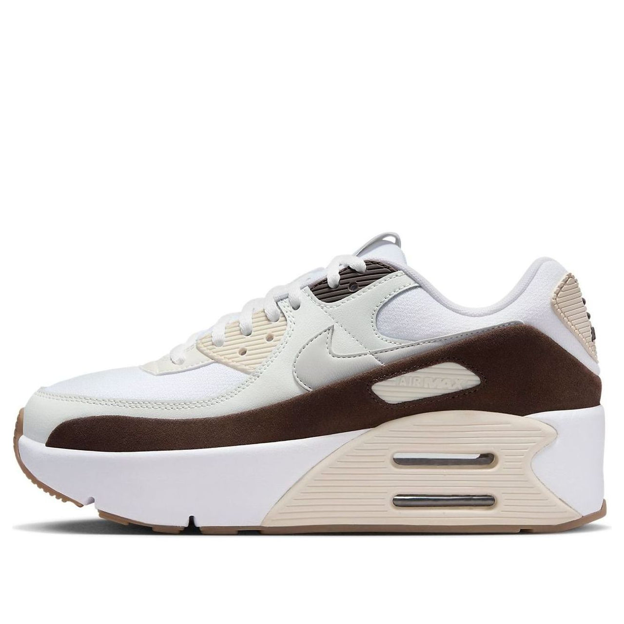 (WMNS) Nike Air Max 90 LV8 'White Baroque Brown' FD4328-102