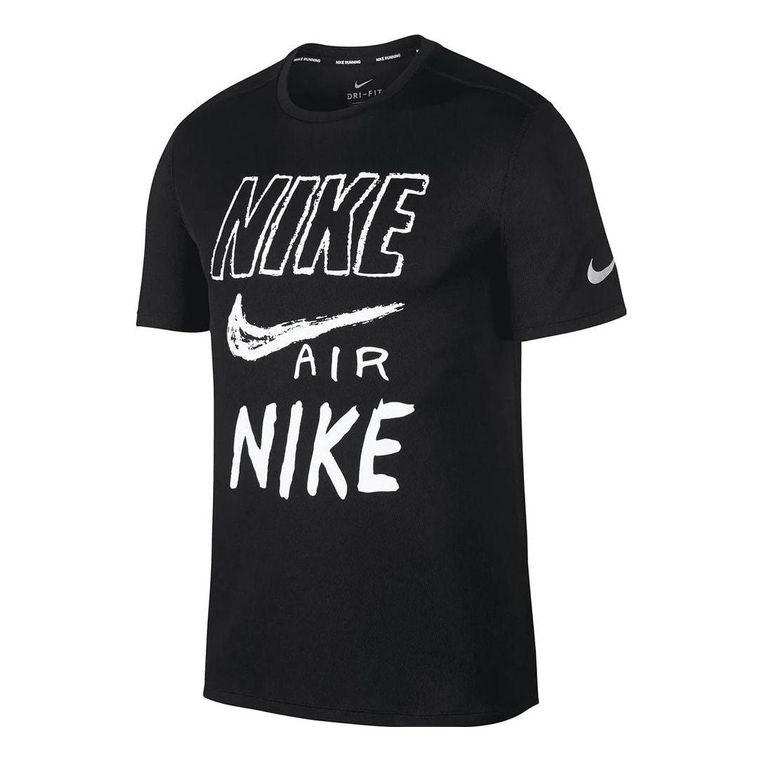 Nike Breathe Run Short Sleeve T-shirt 'Black' AJ7584-010