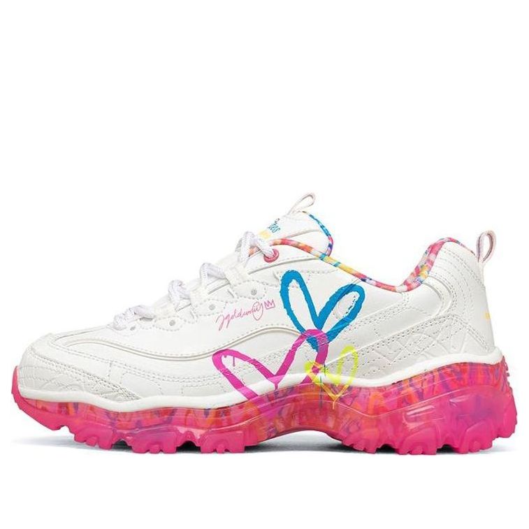 (WMNS) James Goldcrown x Skechers D'Lites Crystal Low Top Running Shoes Pink/White 149457-WMLT
