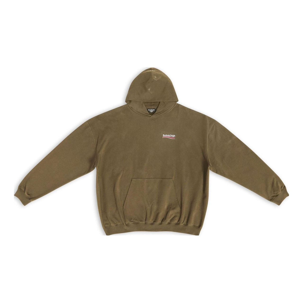 Balenciaga Political Campaign Large Fit Hoodie 'Khaki' 620973TKVI92463