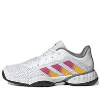 (GS) adidas Barricade 'White Lucid Fuchsia' HP9697