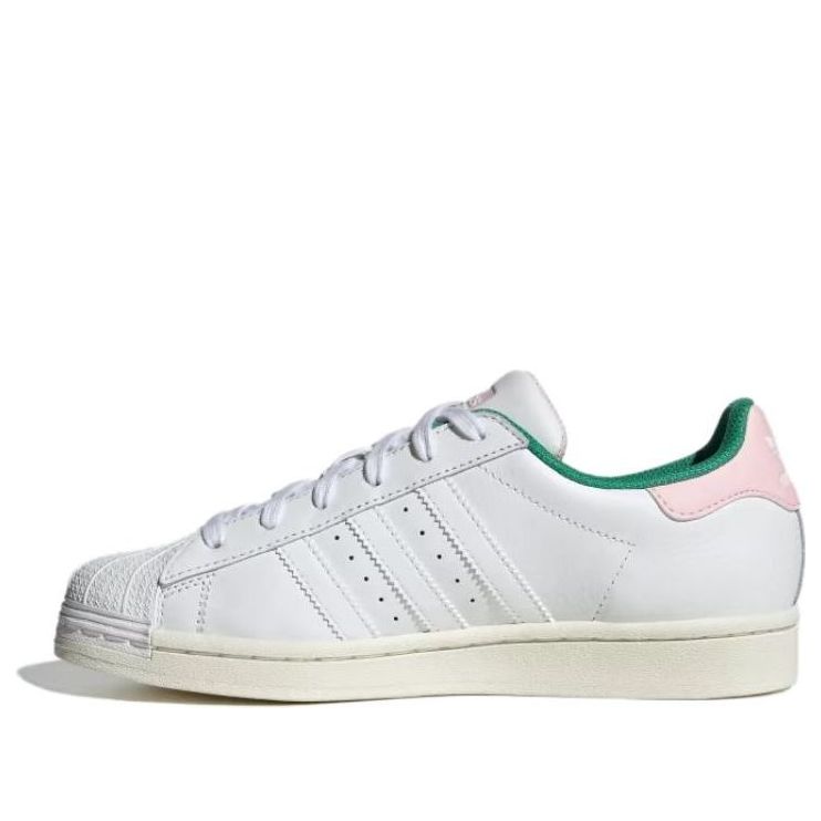 (WMNS) adidas Superstar 'White Pink Green Chenille' IF7611