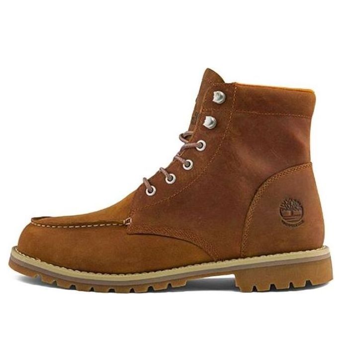 Timberland Redwood Falls Waterproof Moc-Toe Wide-Fit Boots 'Rust Nubuck' A2EDR