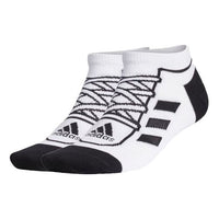 adidas Unisex Logo Printing Sports Socks 2 Packs Black/White GC9068