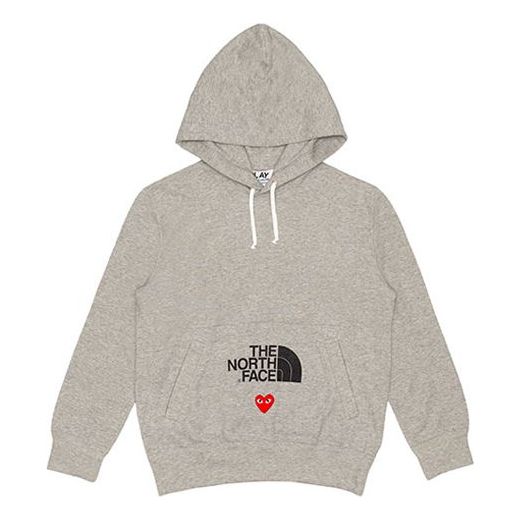 (WMNS) COMME des GARCONS PLAY x The North Face Hoodie 'Grey' AE-T203-051-1