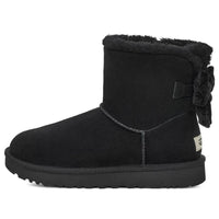 (WMNS) UGG Mini Bailey Bow Crushed Velvet Boot 'Black' 1138172-BLK