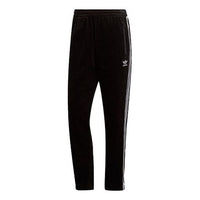 adidas originals Cord BB TP Retro corduroy Stripe Casual Sports Long Pants Black FH8606