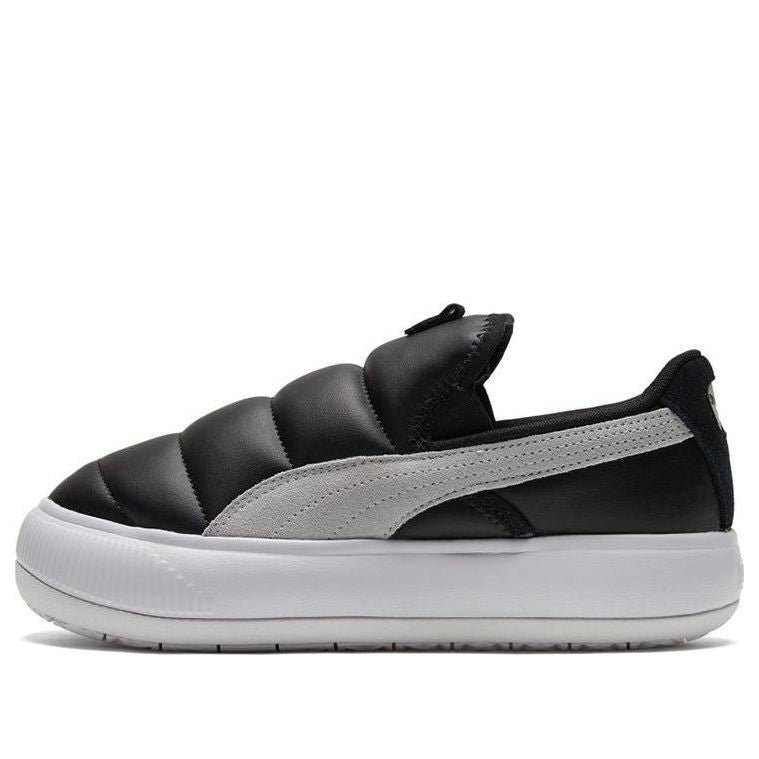 (WMNS) PUMA Suede Mayu Slip-on Shoes Black/White 383827-01