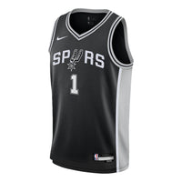 (GS) Nike NBA Victor Wembanyama San Antonio Spurs 2023/24 Icon Edition Swingman Jersey 'Black' 9Z2B7BX2P-WEM