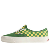 Vans Premium Authentic Checkerboard 'Fairway Green Yellow' VN000EBNBR1