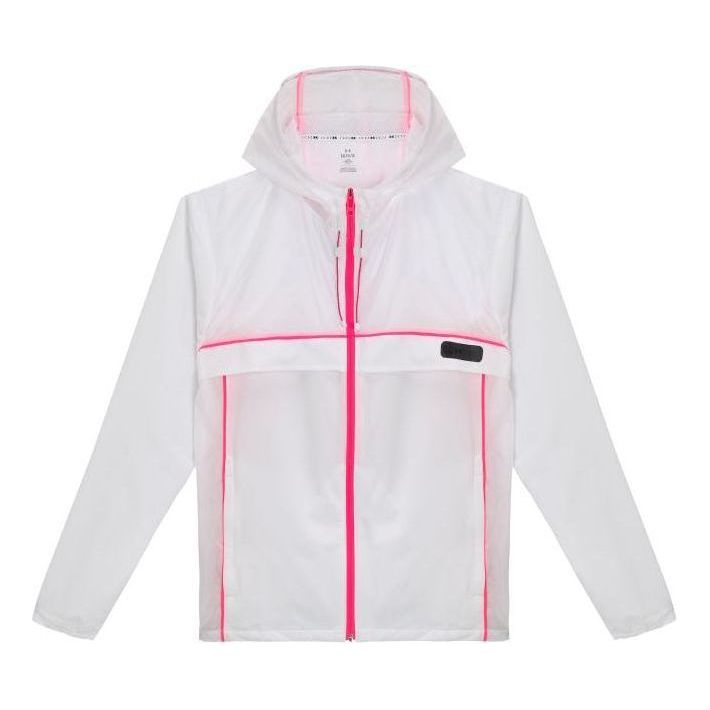 Under Armour Run Anywhere Hooded Jacket 'White Pink' 1374229-100