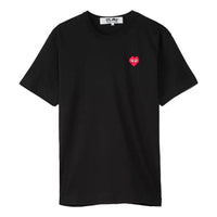 COMME des GARCONS PLAY Basic Invaders T-Shirt Red Emblem 'Black' AZ-T322-051-1