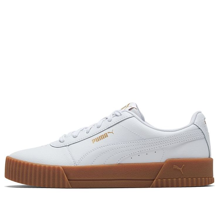 (WMNS) PUMA Carina Leather 'White Gum' 370325-07