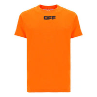 Off-White Classic Logo Printing Short Sleeve Orange OMAA027F21JER0032010