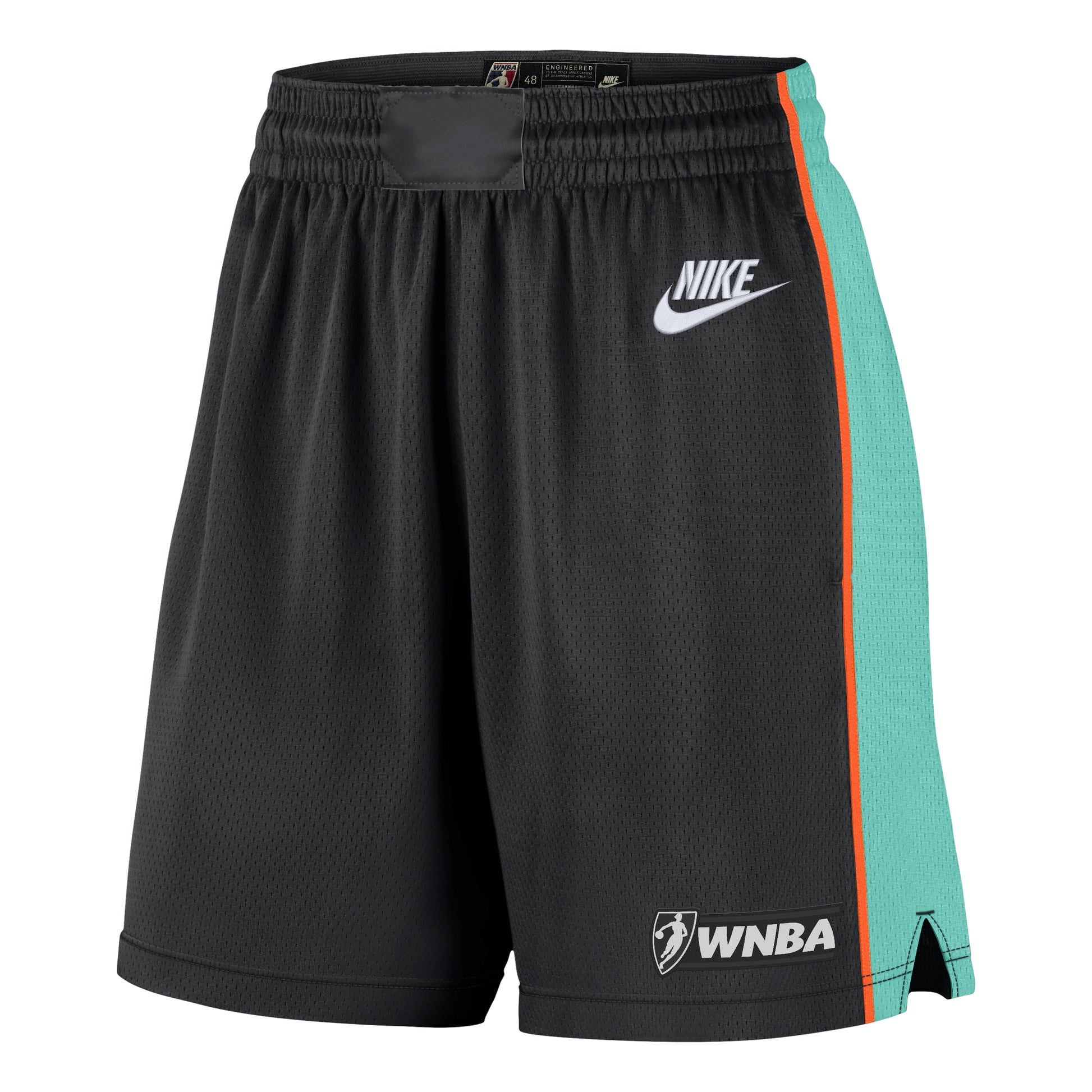 (WMNS) Nike New York Liberty Court Origins Dri-FIT Victory Knee-Length Shorts 'Black Mint' IO7967-010