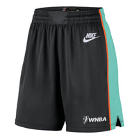 (WMNS) Nike New York Liberty Court Origins Dri-FIT Victory Knee-Length Shorts 'Black Mint' IO7967-010