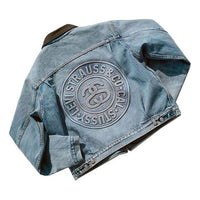 Stussy x Levi's Embossed Praglad Trucker Jacket 'Blue' STLV230221-001