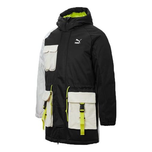 PUMA Retro Block Down Jacket 'Black White' 534676-01