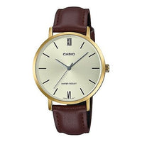 CASIO Quartz Waterproof Brown Analog LTP-VT01GL-9B