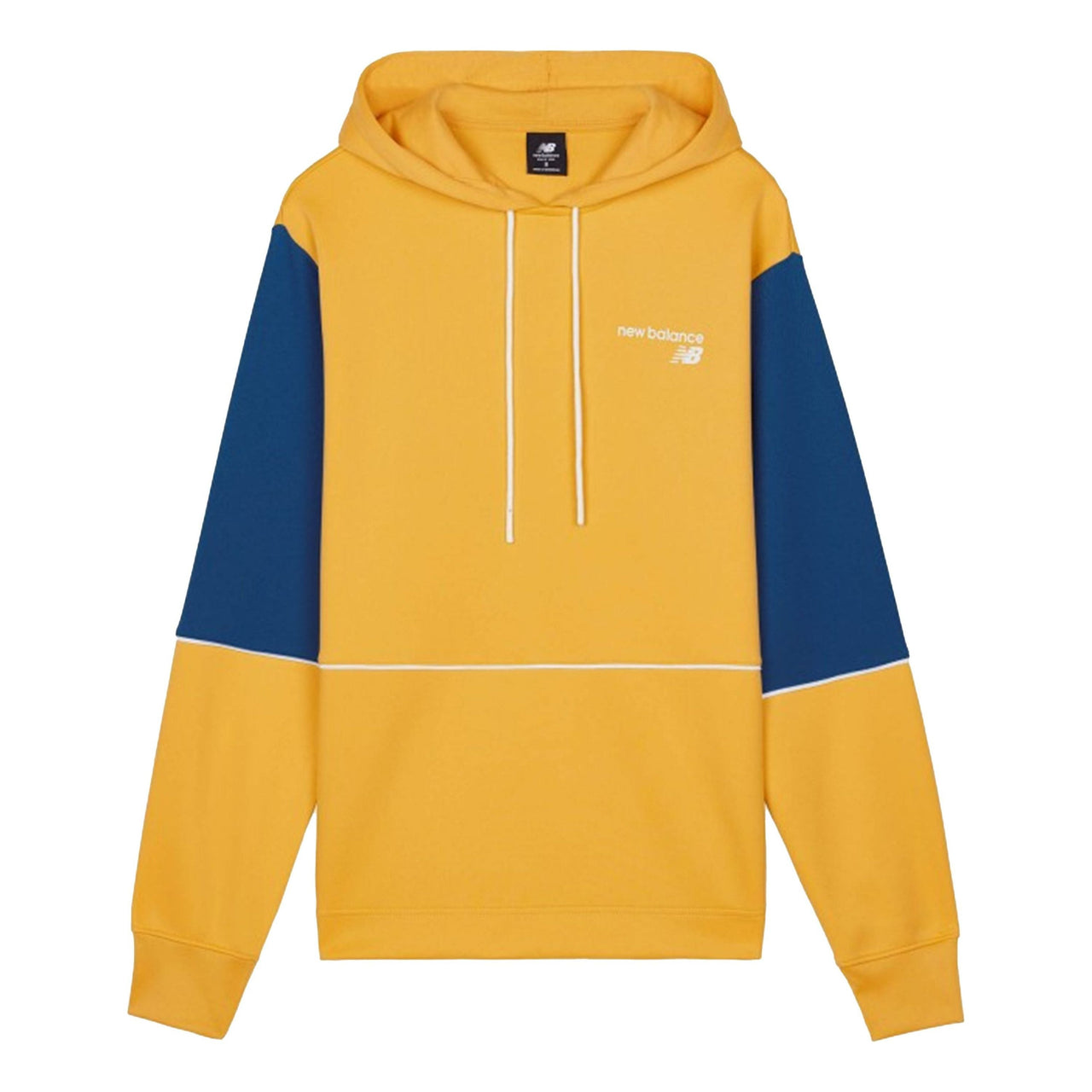 New Balance stitching hooded sweater all-match pullover Men's Yellow MT03909-ASE