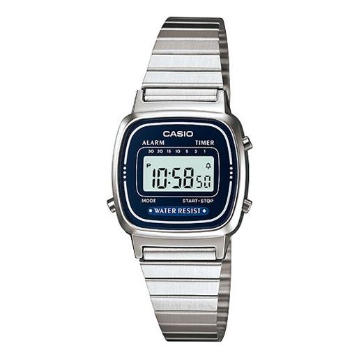 Casio Youth Digital Watch 'Silver Blue' LA670WA-2