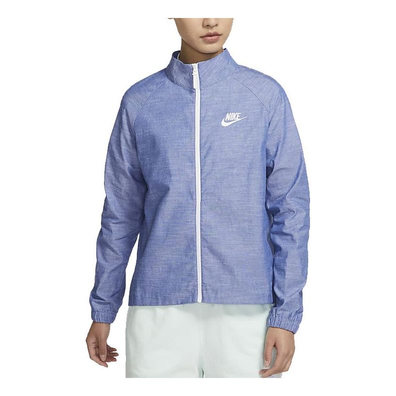 (WMNS) Nike Sportswear Casual Stand Collar Woven Sports Jacket Purple Light purple DM1185-411