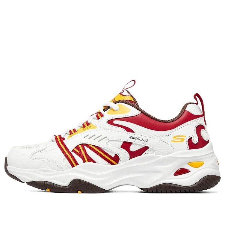(WMNS) Skechers D'LITES 4.0 'White red' 800006-NTRD