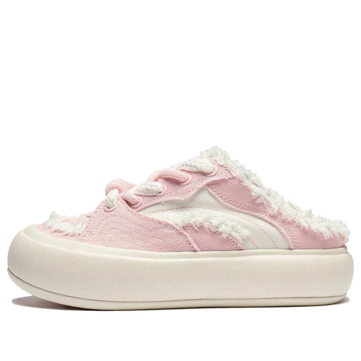 (WMNS) Li-Ning Puff Platform Mule 'Pink Creamy White' AZGU014-6