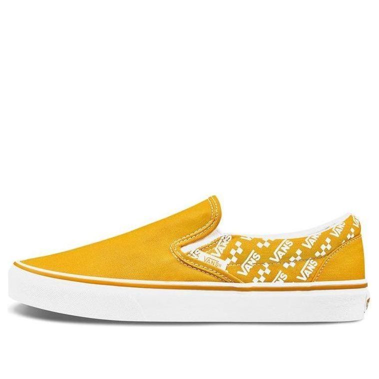 Vans Classic Slip-On 'Logo Repeat - Cadmium Yellow' VN0A4U38WL3