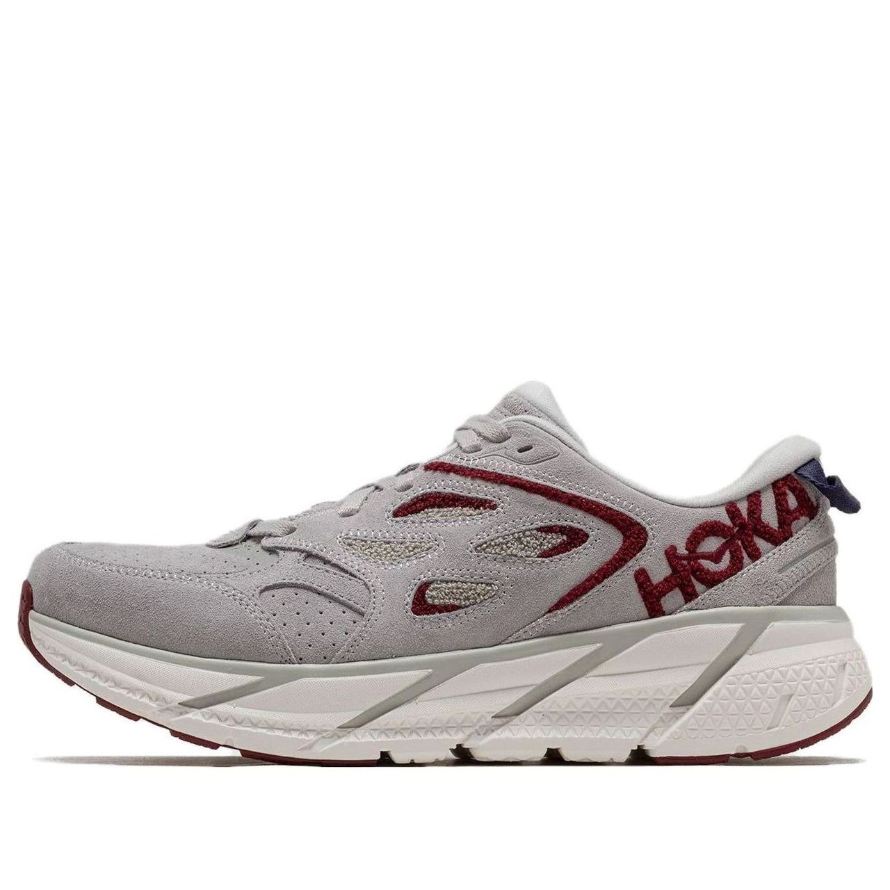 HOKA ONE ONE Clifton L Embroidery 'Lunar Rock Cabernet' 1126854-LRCB