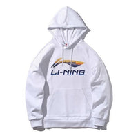Li-Ning New York Fashion Week Classic logo Printing Couple Style Hoodie 'White' AWDP837-1