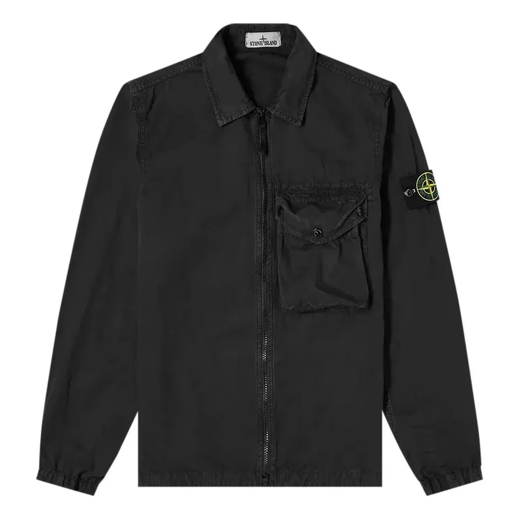 STONE ISLAND Zip Pocket Overshirt 'Black' 7415117WN-V0129