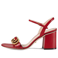 (WMNS) Gucci G Heel Sandals 'Red Gold' 453379-A3N00-6433