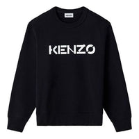 (WMNS) KENZO Casual Round Neck Pullover Long Sleeves Hoodie Black FA62SW8214MD-99