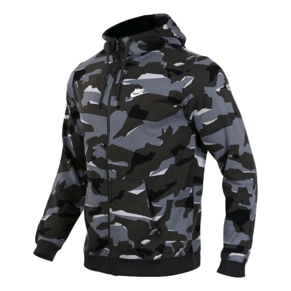 Nike NSW Club Full-Zip Hoodie 'Camo' AQ0597-065