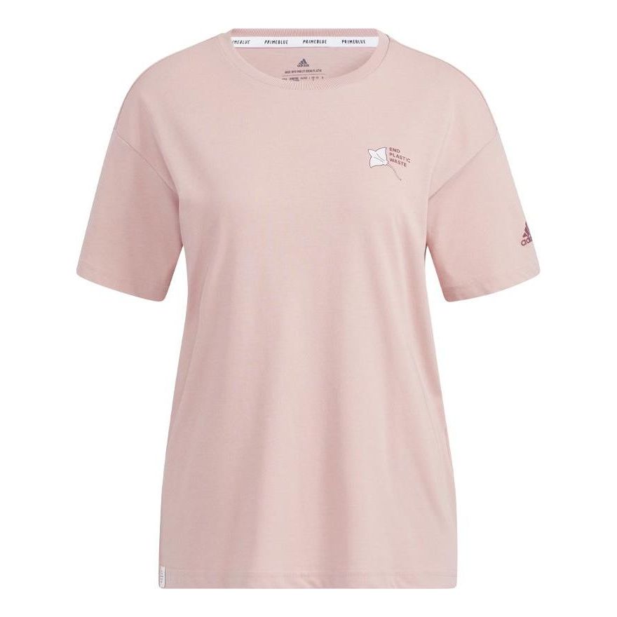 (WMNS) adidas Ocean Graphic Short Sleeve T-Shirt 'Pink' HE7340