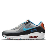 (GS) Nike Air Max 90 Leather 'Grey Fog Multi Swoosh' DM7594-001