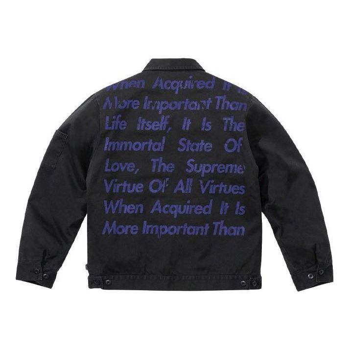 Supreme x JUNYA WATANABE COMME des GARONS MAN Printed Work Jacket 'Black Navy' SUP-FW21-284