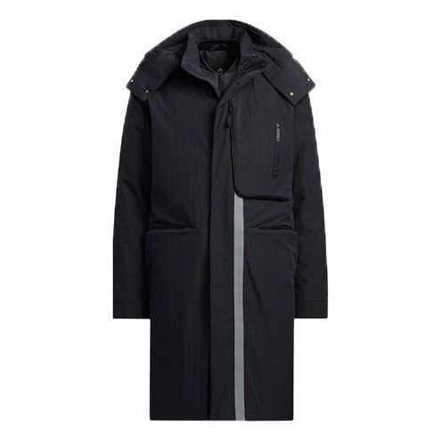 adidas Casual 3-In-1 Long Down Jacket 'Black' H13847