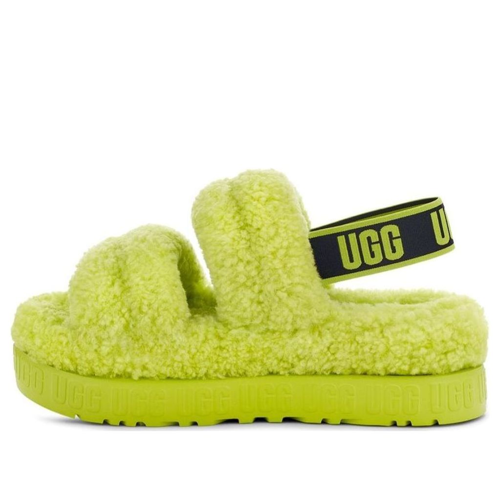 (WMNS) UGG Oh Fluffita Platform 'Key Lime' 1120876-KLM