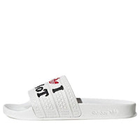 (WMNS) adidas originals Adilette 'White Black' H67741
