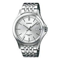 CASIO Stainless Steel Strap Quartz Waterproof Mens Silver Analog MTP-1380D-7ADR