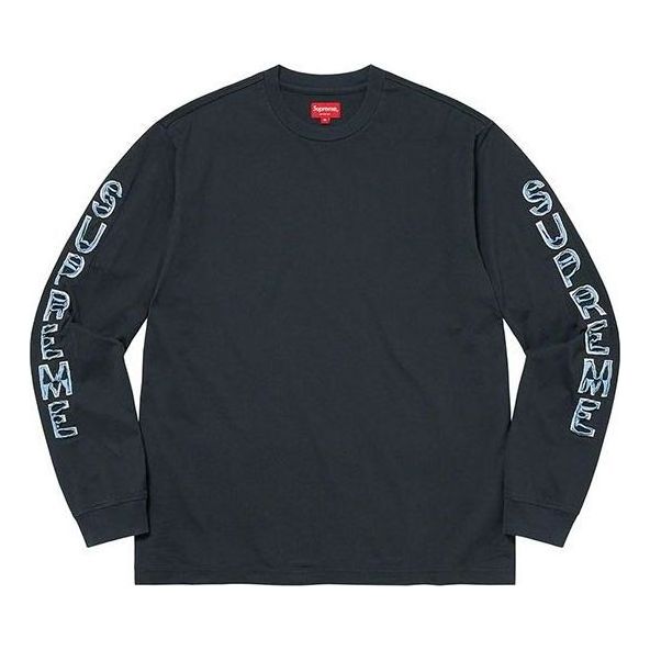 Supreme Cut Out L/S Top 'Navy' SUP-FW22-229