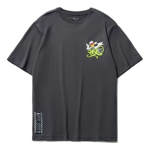 Li-Ning x Disney Donald Duck Cartoon Printing Tee 'Black Grey' AHSR546-2