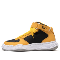 Maison MIHARA YASUHIRO WAYNE OG Sole Leather High-top Sneaker 'Yellow Black' A08FW705-YELBLK